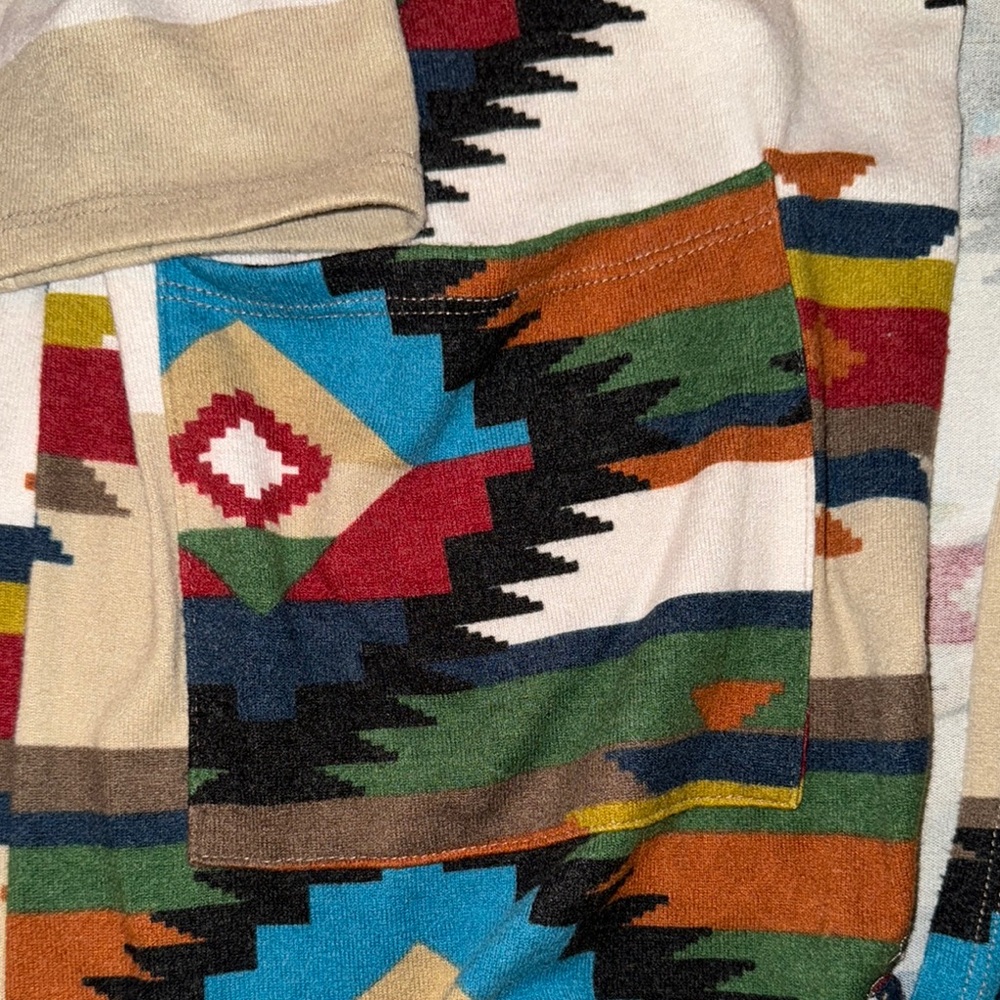 Colorful Patterned Aztec Women's Cardigan sweater Large - Picture 2 of 6